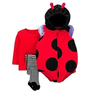 Carter's Ladybug costume with wings. Used own Halloween. Size 12 months